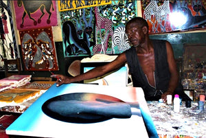 african artist at work