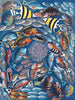 African painting of fishes 