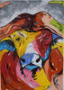 cape buffalo African painting for sale