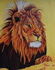 African painting of a lion