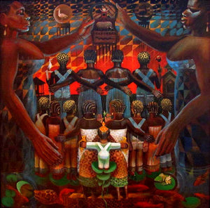 African Paintings and Their Connection to African Proverbs and Folklore