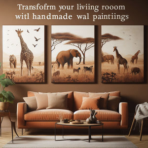 Transform Your Living Room with Handmade Wall Paintings