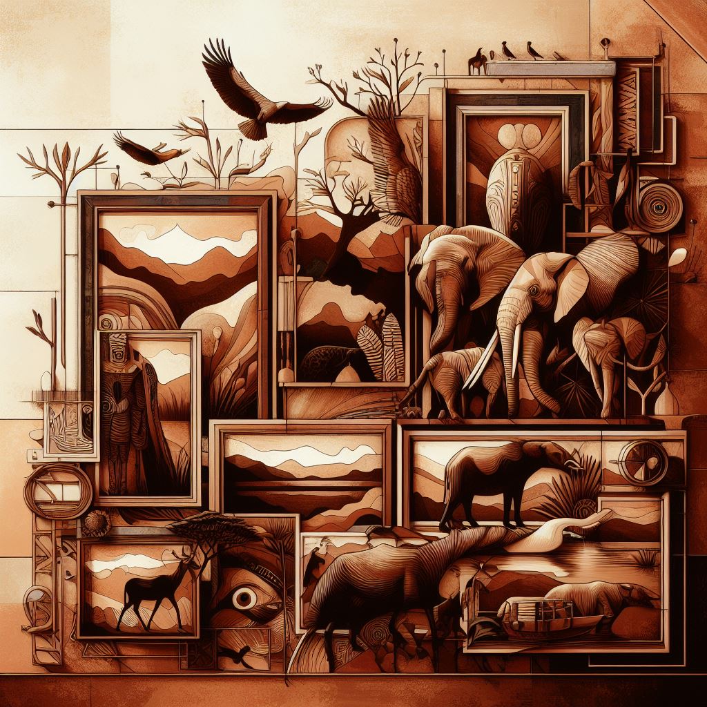 Exploring the Diversity of Frames in African Paintings
