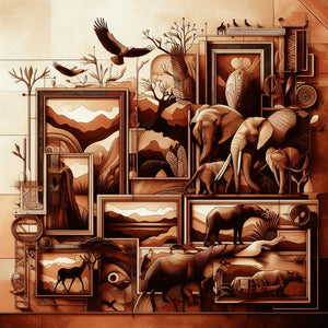 Exploring the Diversity of Frames in African Paintings