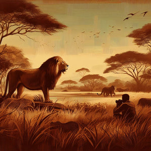 Exploring Majestic Big Cats in African Paintings