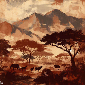Exploring Tanzania's National Parks through African Paintings