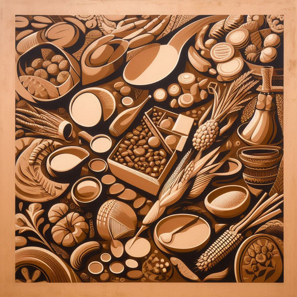Significance of Food in African Paintings - TingaTinga African Art