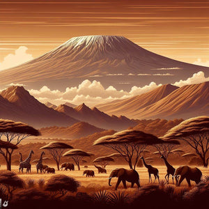 Mount Kilimanjaro in African Paintings