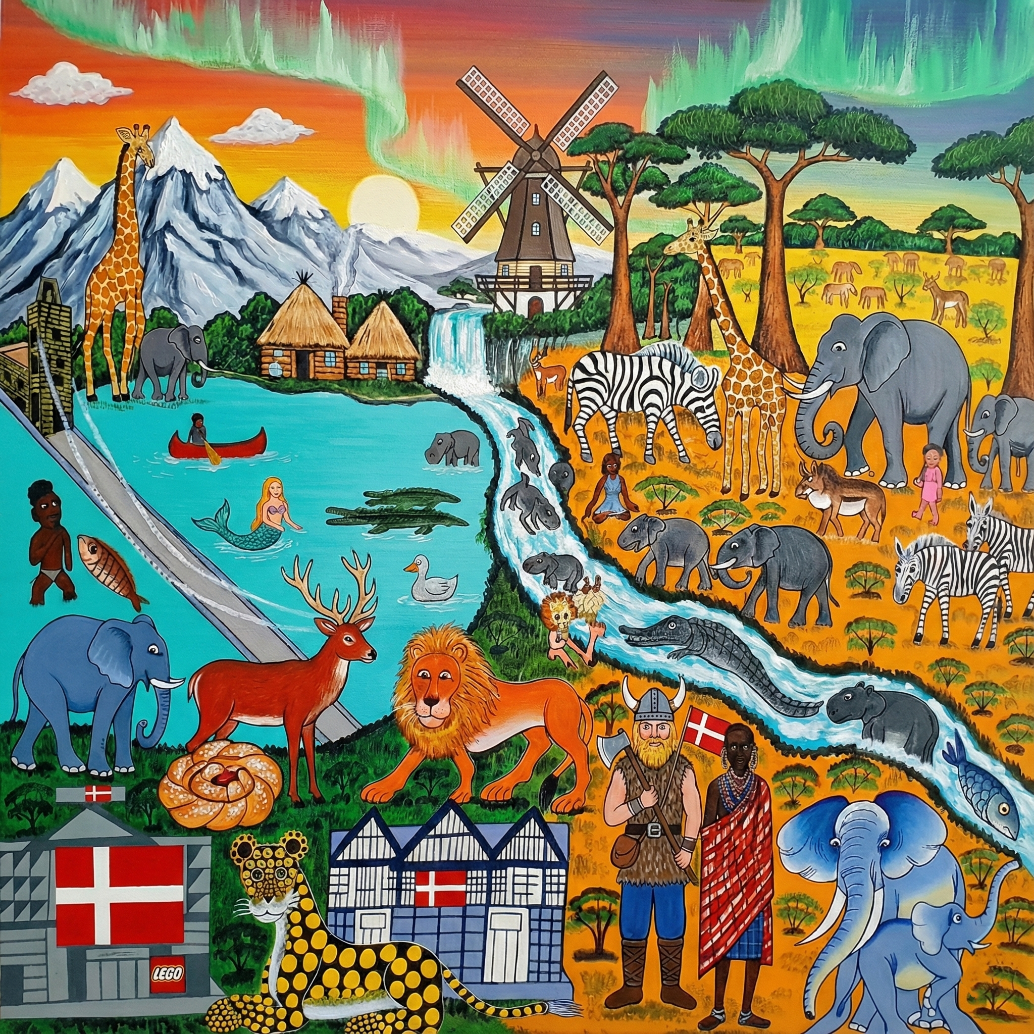 Håndlavede Afrikanske Malerier til Danske Hjem: Autentisk Kunst fra Tanzania