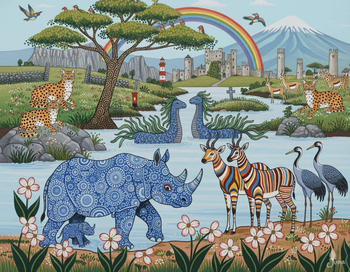 Tanzanian Tingatinga Paintings for Irish Homes: Authentic African Art for Discerning Irish Collectors