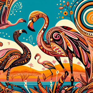 Significance of Flamingoes in African Paintings