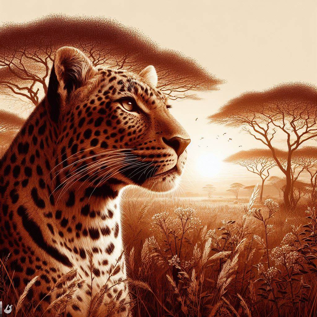 The Beauty of Leopards in African Paintings
