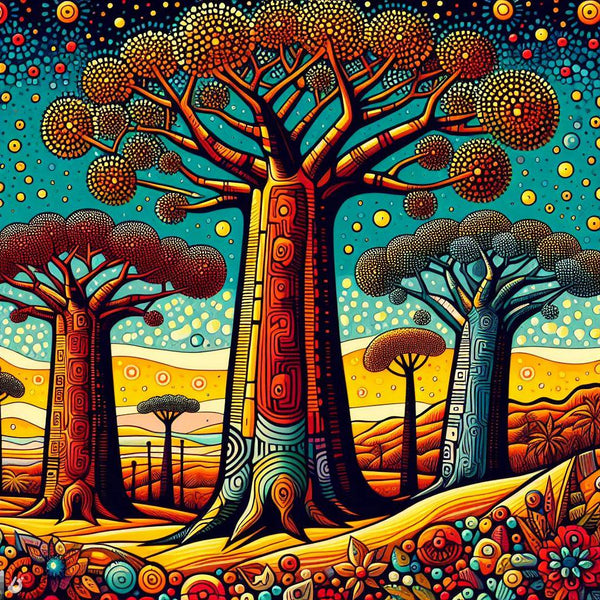 The Significance of Baobab Trees in African Paintings - TingaTinga ...