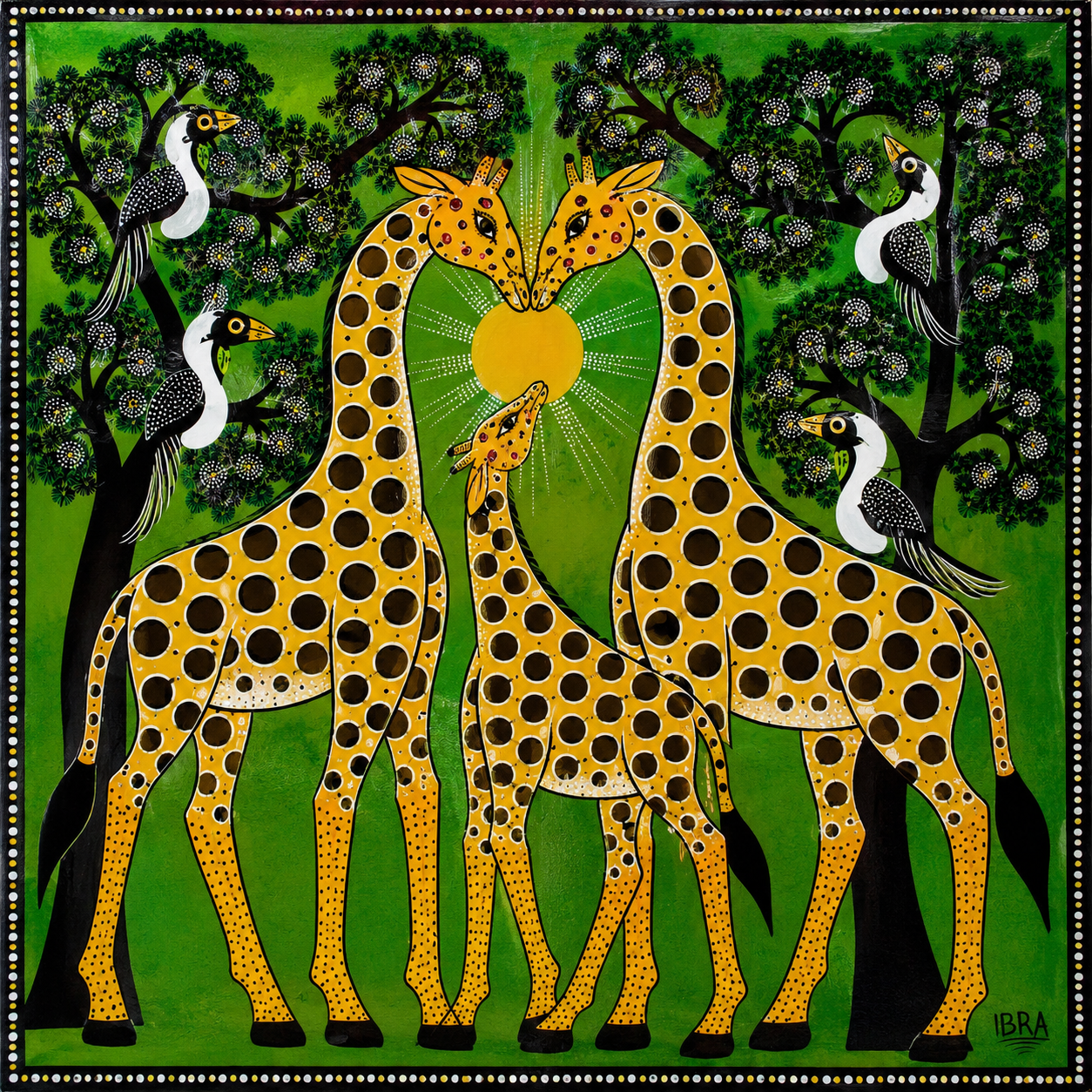 Why Tingatinga Giraffes Never Stand Alone