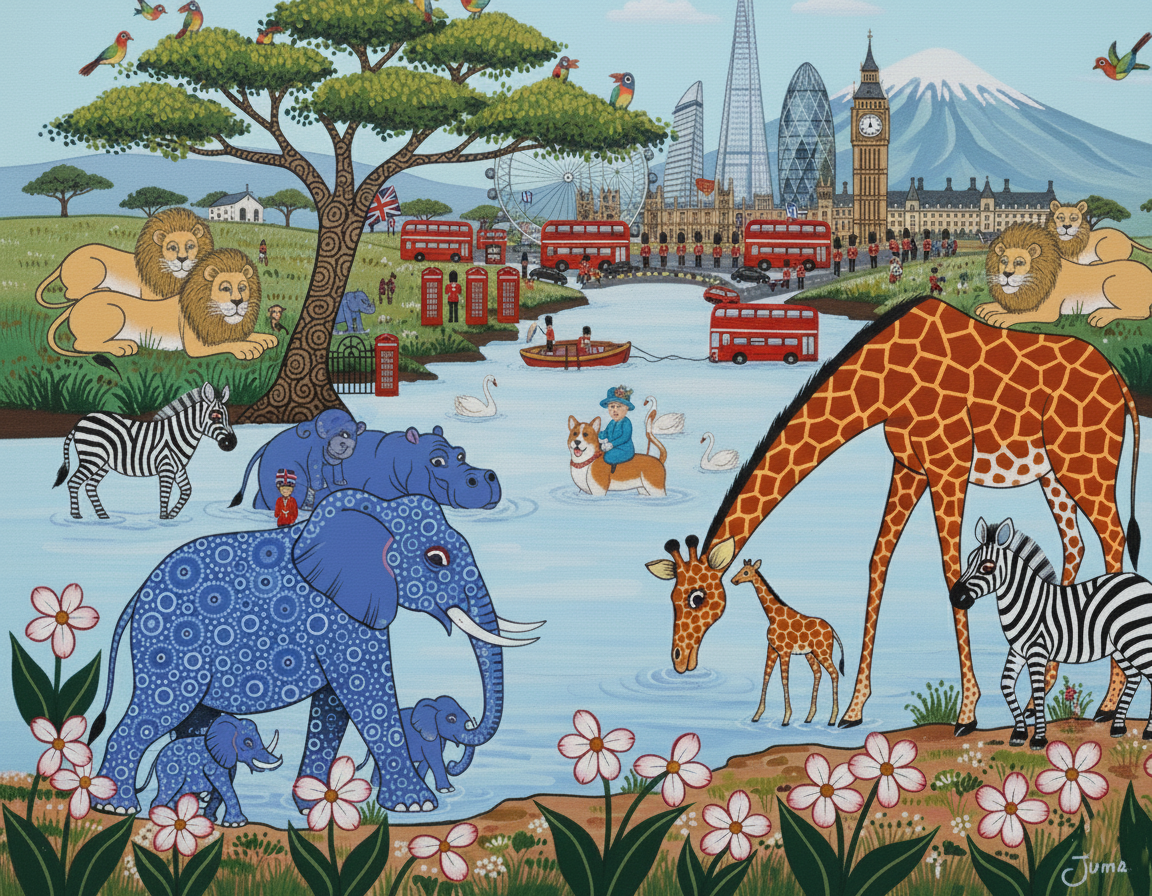 Tanzanian Tingatinga Paintings for UK Homes: Authentic African Art for Discerning British Collectors