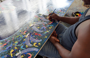 african paintings being made in tanzania