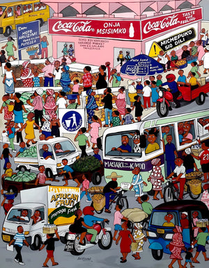 traffic jam painting

