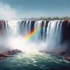 african painting of victoria falls