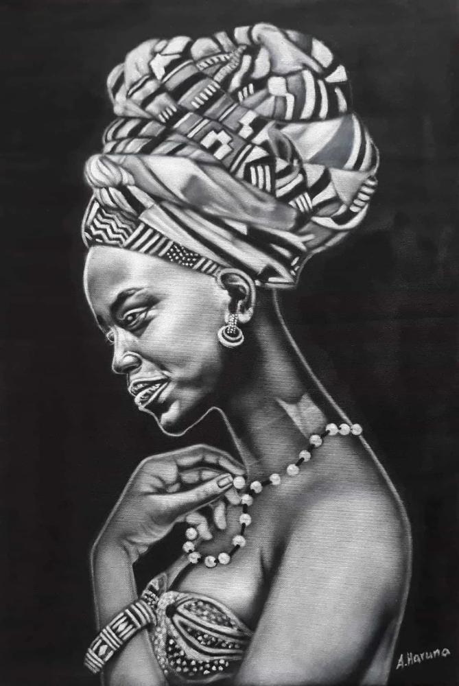 African  art of an African lady