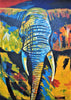 African painting of an elephant for sale