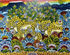 African painting of two cheetahs
