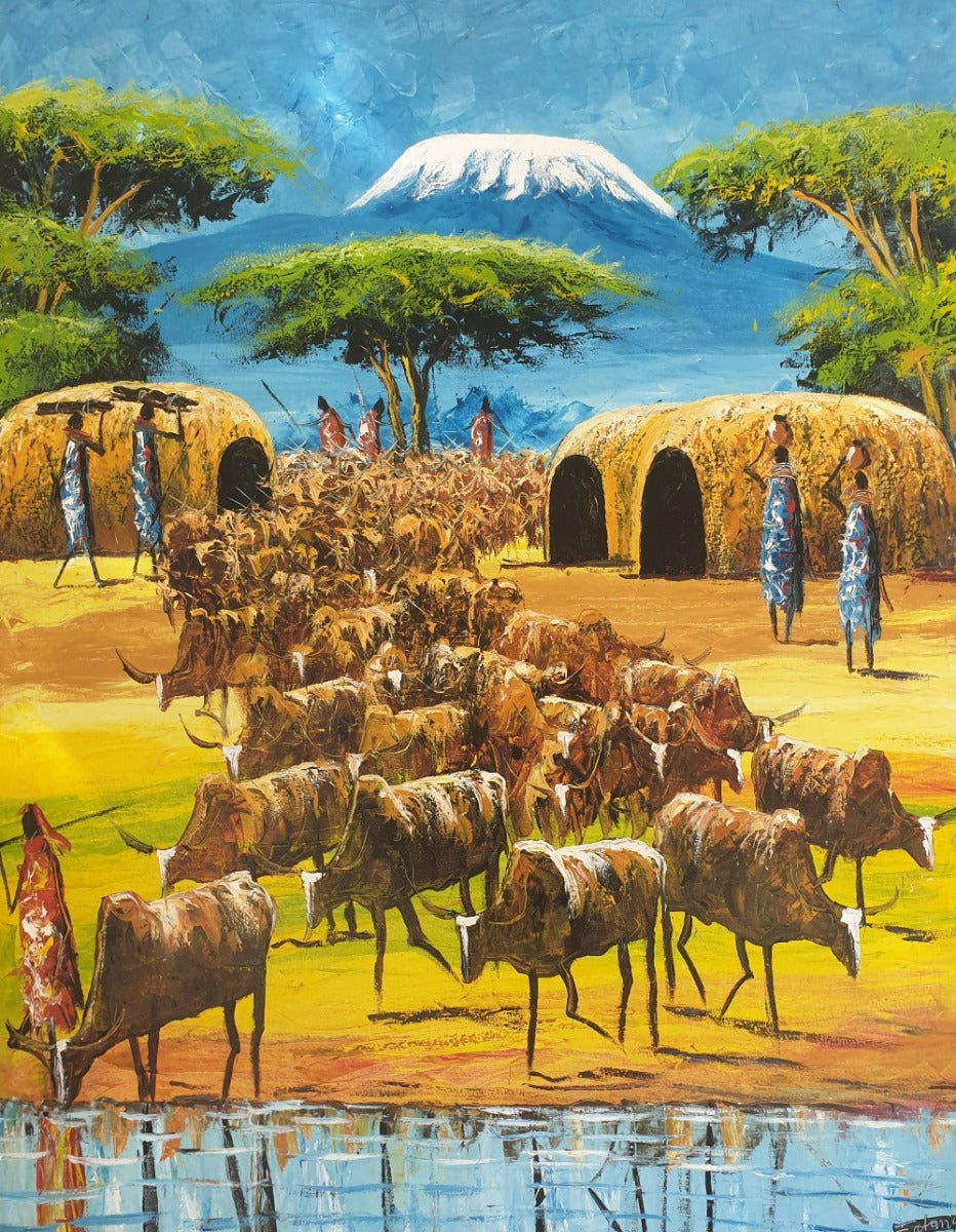 african art of herding cattle