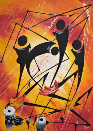 African painting of drums for sale online