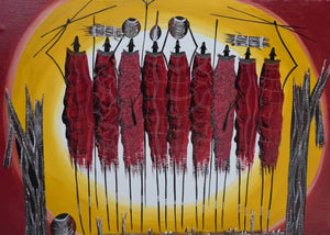 African  art of maasai people