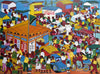 African painting of busy streets