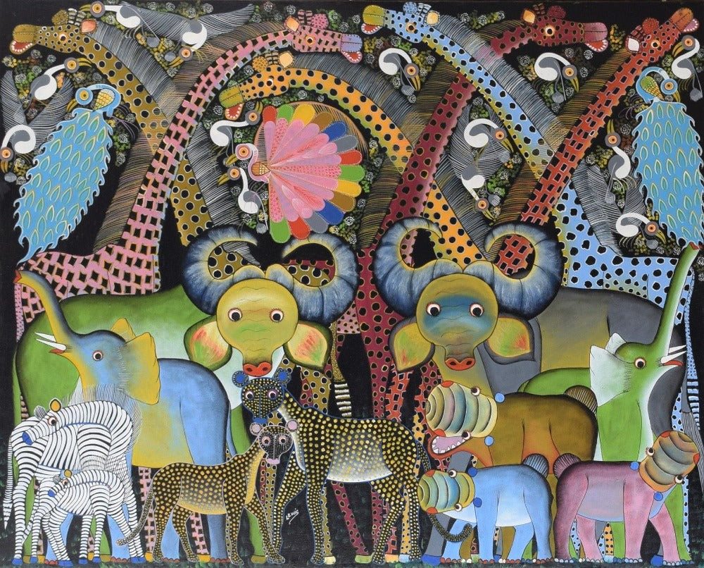 African art of different animals