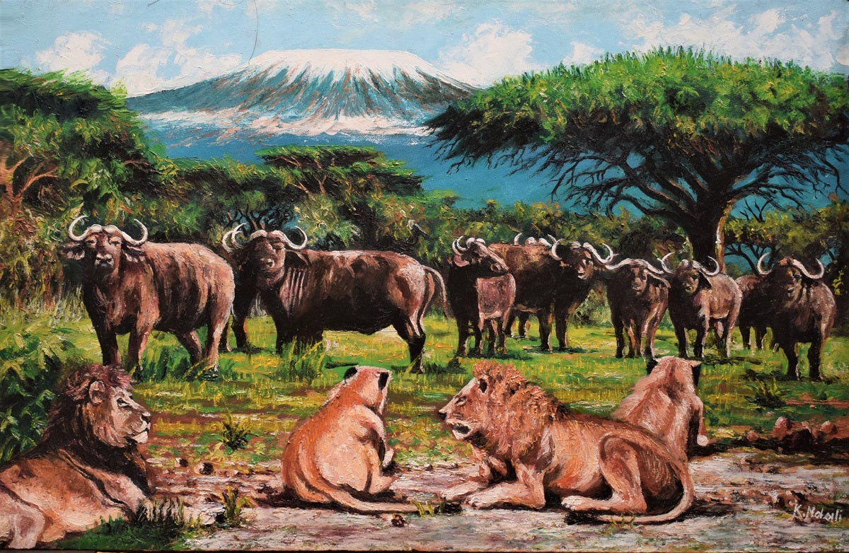 african art of animals in tanzania
