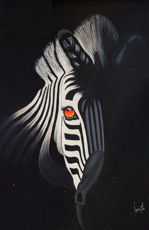 African art of zebras
