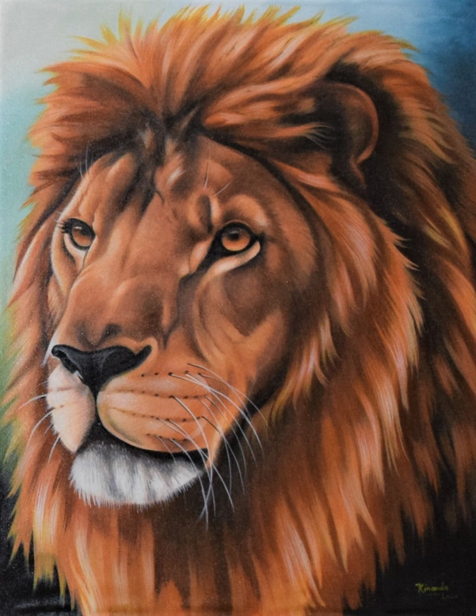 African art of a lion