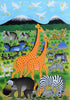 African painting of giraffes for sale