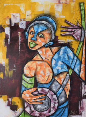 african art of a musician 