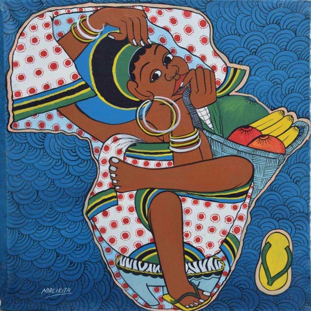african painting of a mother for sale