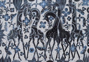 African art of a giraffe for sale
