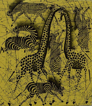 african art of giraffe animals for sale