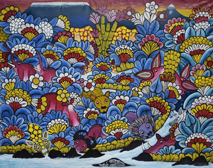 African  art of flowers for sale online