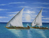 AFRICAN ART OF A BOAT FOR SALE