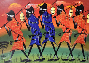 African  art of maasai folk