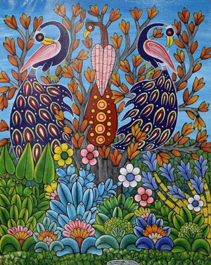 African  art of flowers 