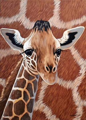 African painting of a giraffe for sale online