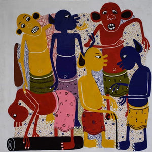 Cultural African  art of devils