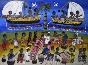 African  art of the fish market