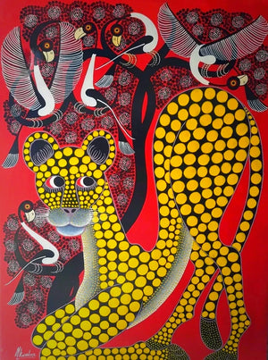 African paintings of happy animals  for sale